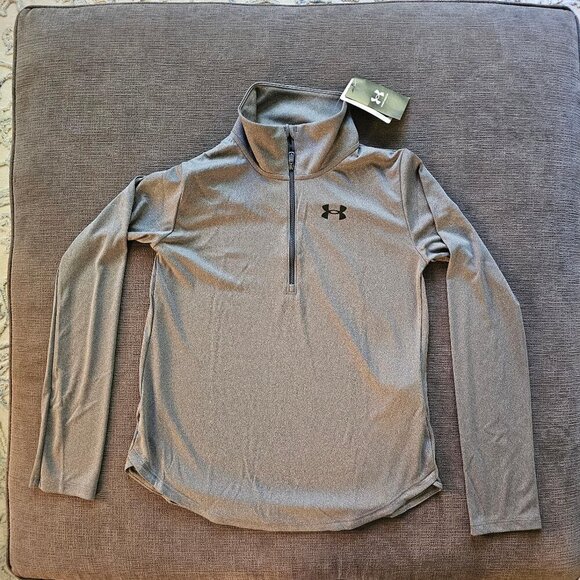 NWT Under Armour Girls UA Tech Team 1/2 Zip Loose Fit Long Sleeve Shirt Size XL - Picture 1 of 9